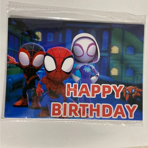 Spidey And His Friends Birthday Decorations 55pcs cake topper banner ballons… - Picture 4 of 7